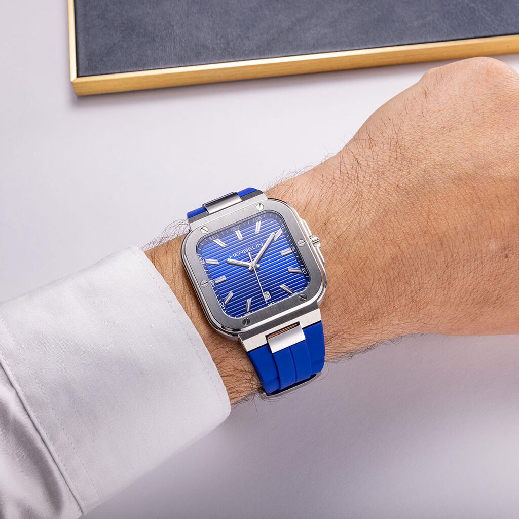 Montre Herbelin Cap Camarat Square Bleu - Montres Homme | Histoire d’Or