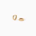 Cr&eacute;oles Eva Plaqu&eacute; Or Jaune - Boucles d'oreilles cr&eacute;oles Femme | Histoire d&rsquo;Or
