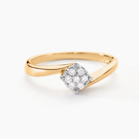 Bague Solitaire Lysia Or Jaune Diamant - Bagues solitaires Femme | Histoire d&rsquo;Or