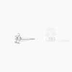 Boucles D'oreilles Puces Elais Etoile Or Blanc Oxyde De Zirconium - Clous d'oreilles Famille | Histoire d&rsquo;Or