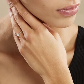 Bague Solitaire Fiona Or Blanc Diamant Synthetique - Bagues solitaires Femme | Histoire d’Or