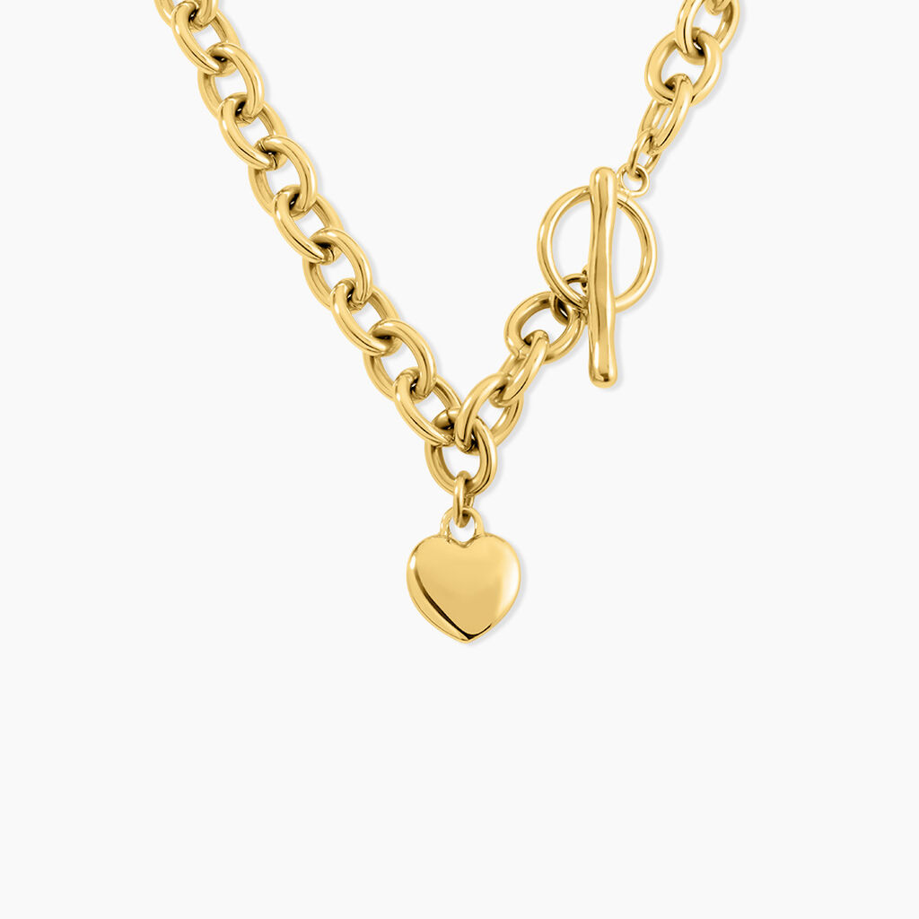 Collier Bixenta Acier Jaune - F&ecirc;te des m&egrave;res Femme | Histoire d&rsquo;Or