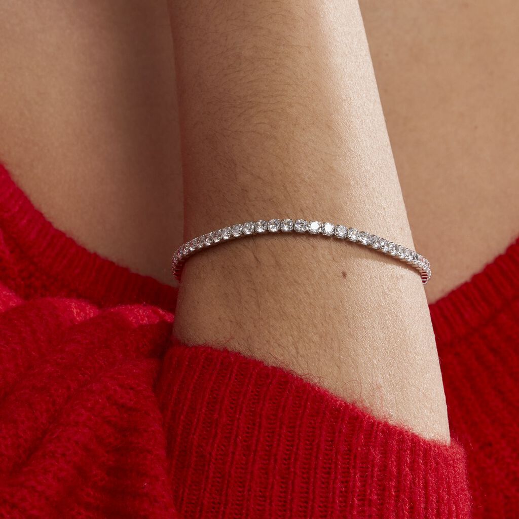 Bracelet Lou-anne Argent Blanc Oxyde De Zirconium Blanc - Bracelets Femme | Histoire d’Or