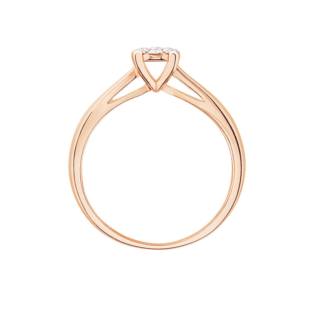 Bague Solitaire Collection Grace Or Rose Diamant - Bagues solitaires Femme | Histoire d&rsquo;Or