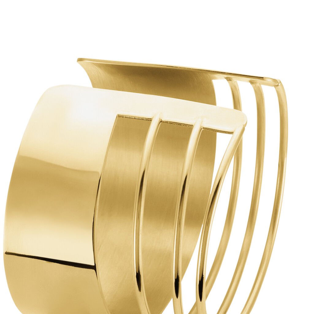 Bracelet Manchette Beli Acier Doré - Bracelets manchettes Femme | Histoire d’Or