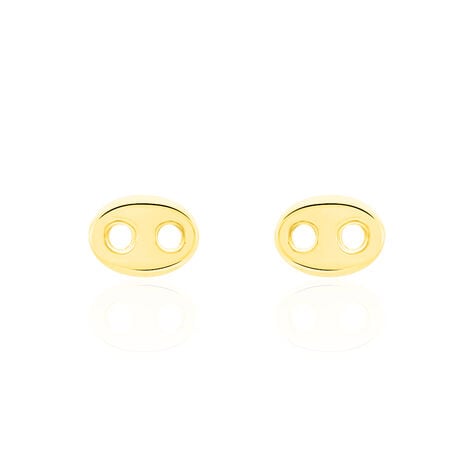 Boucles D'oreilles Puces Cara Or Jaune - Clous d'oreilles Famille | Histoire d&rsquo;Or