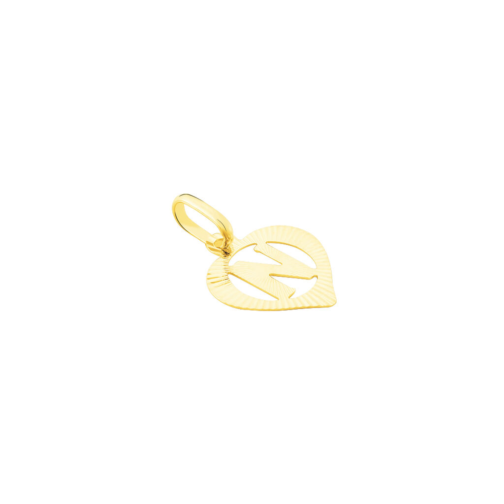 Pendentif Eudocie Coeur Lettre Or Jaune - Pendentifs Famille | Histoire d’Or