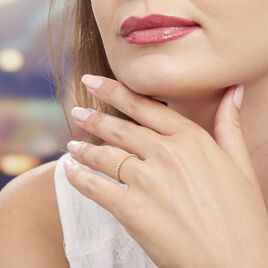 Bague Jannike Argent Rose Oxyde De Zirconium - Bagues avec pierre Femme | Histoire d’Or