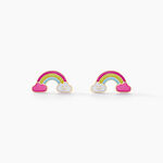 Boucles D'oreilles Puces Arcea Or Jaune - Clous d'oreilles Enfant | Histoire d&rsquo;Or