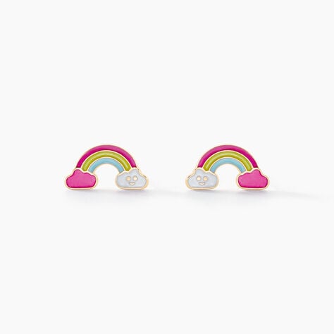 Boucles D'oreilles Puces Arcea Or Jaune - Clous d'oreilles Enfant | Histoire d&rsquo;Or
