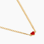 Collier Sweetheart Argent Dor&eacute; A L'Or 750/1000 - Bijoux sans pierre Femme | Histoire d&rsquo;Or