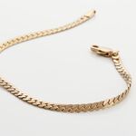 Bracelet Messaline Plaqu&eacute; Or Jaune - Bracelets cha&icirc;ne Femme | Histoire d&rsquo;Or