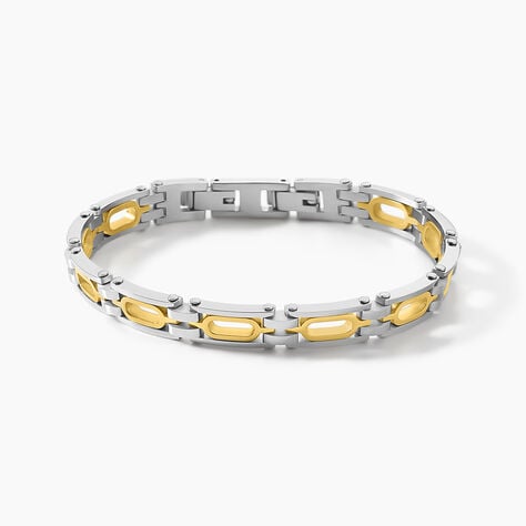Bracelet Jourdan Wild Acier Blanc Et Jaune - Bracelets Homme | Histoire d&rsquo;Or