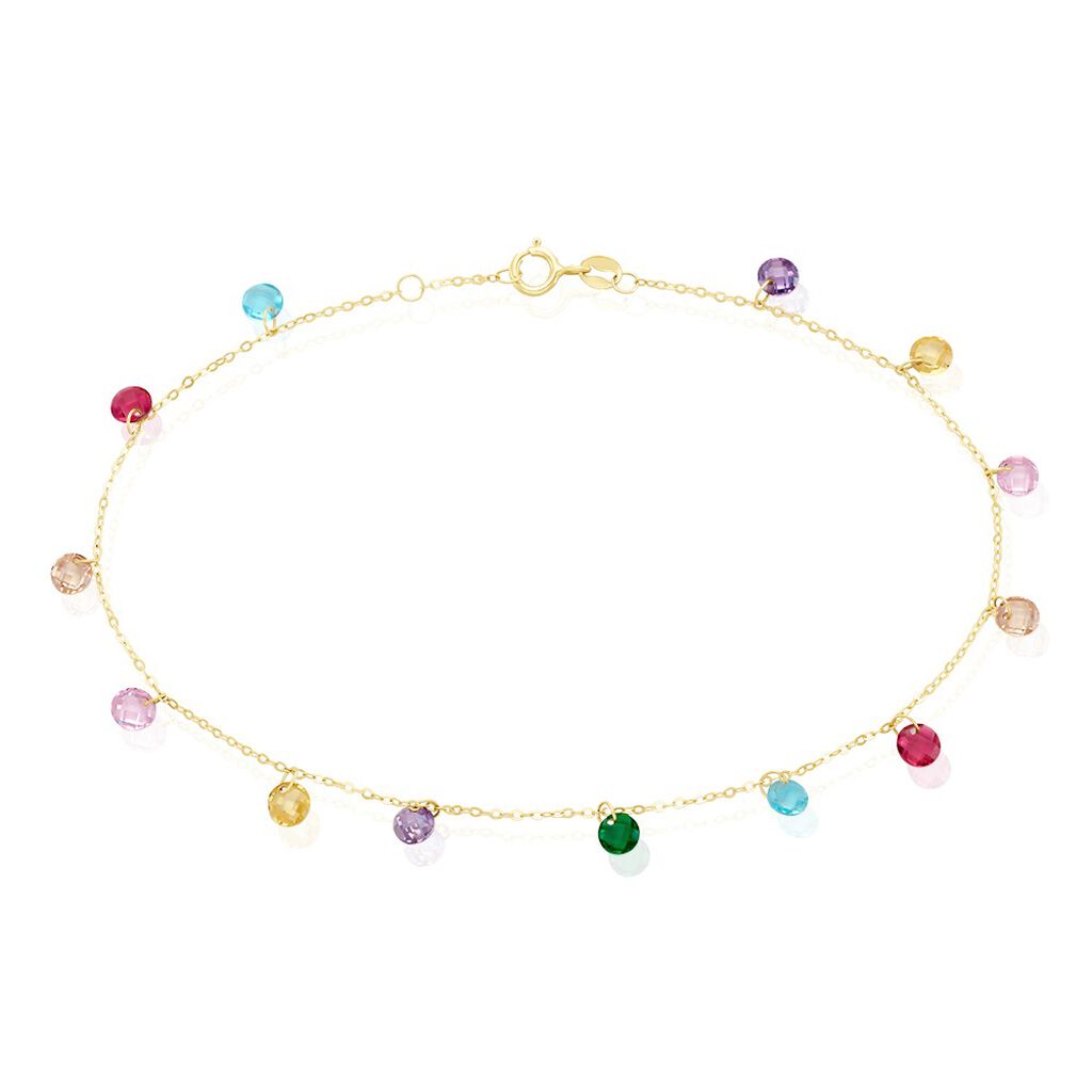 ChaÃ®ne De Cheville Leocadio Or Jaune Oxyde De Zirconium