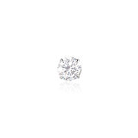 Boucle D'oreille Puce Unitaire Niels Argent Blanc Oxyde De Zirconium