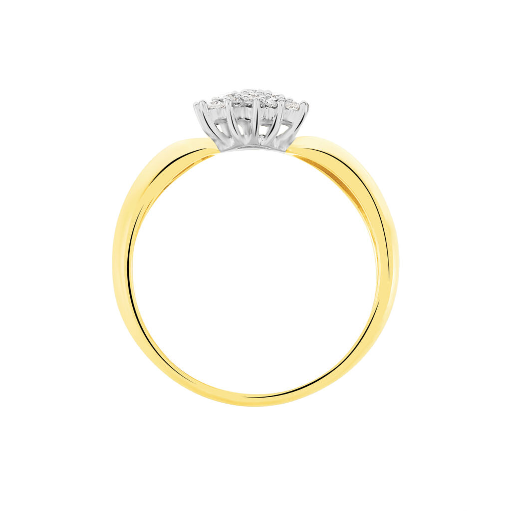 Bague Chou Or Jaune Diamant - Bagues avec pierre Femme | Histoire d’Or