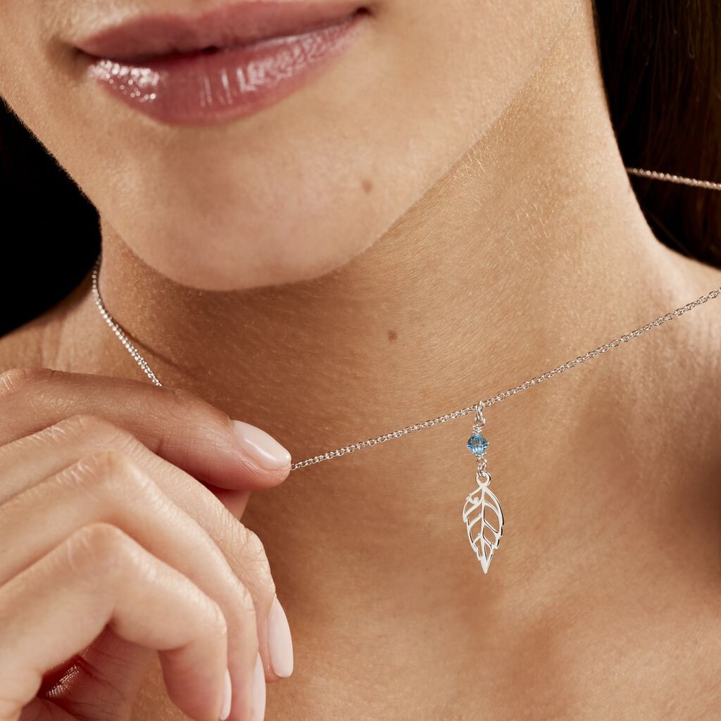 Collier Angelika Argent Blanc Pierre De Synthese - Colliers fantaisie Femme | Histoire d’Or