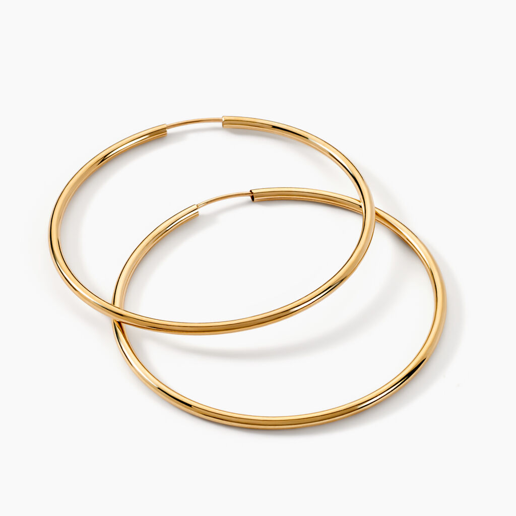 Cr&eacute;oles Valencina Or Jaune - Boucles d'oreilles cr&eacute;oles Femme | Histoire d&rsquo;Or