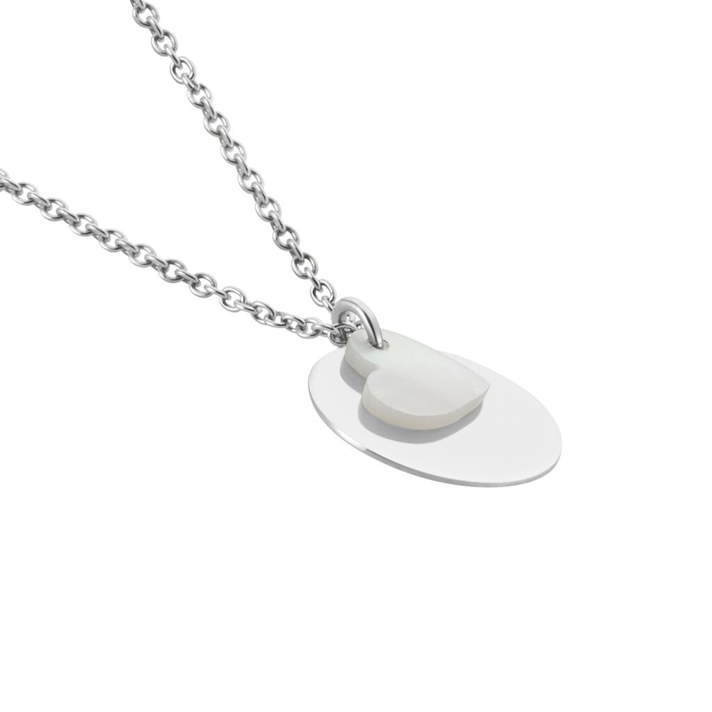 Collier Argent Blanc Tana Nacre - Colliers fantaisie Femme | Histoire d’Or