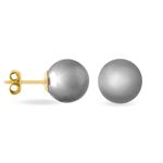 Boucles D'oreilles Puces Lu-ann Or Jaune Perle De Culture De Tahiti - Clous d'oreilles Femme | Histoire d&rsquo;Or