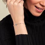 Bracelet Onelia Argent Blanc Cristal - Bracelets Femme | Histoire d&rsquo;Or