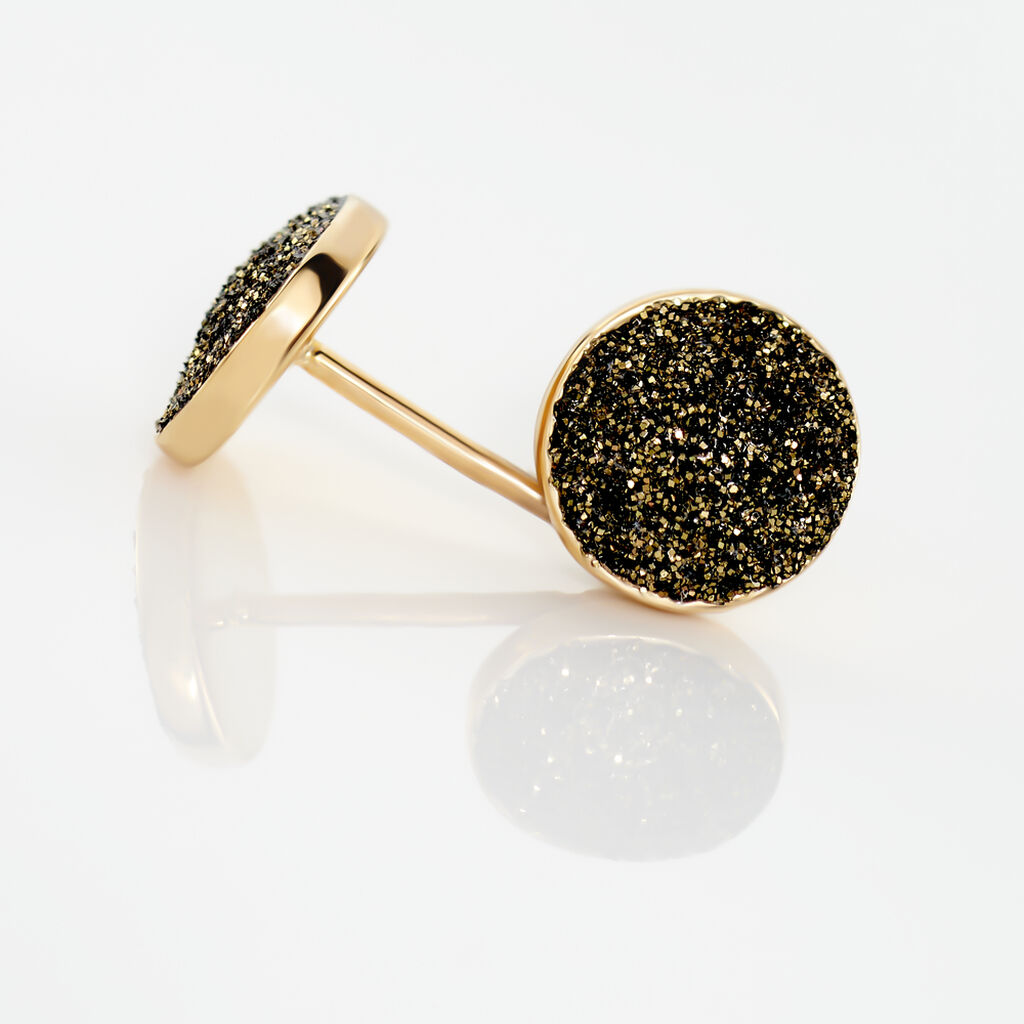 Boucles D'oreilles Puces Eryne Or Jaune - Clous d'oreilles Femme | Histoire d’Or