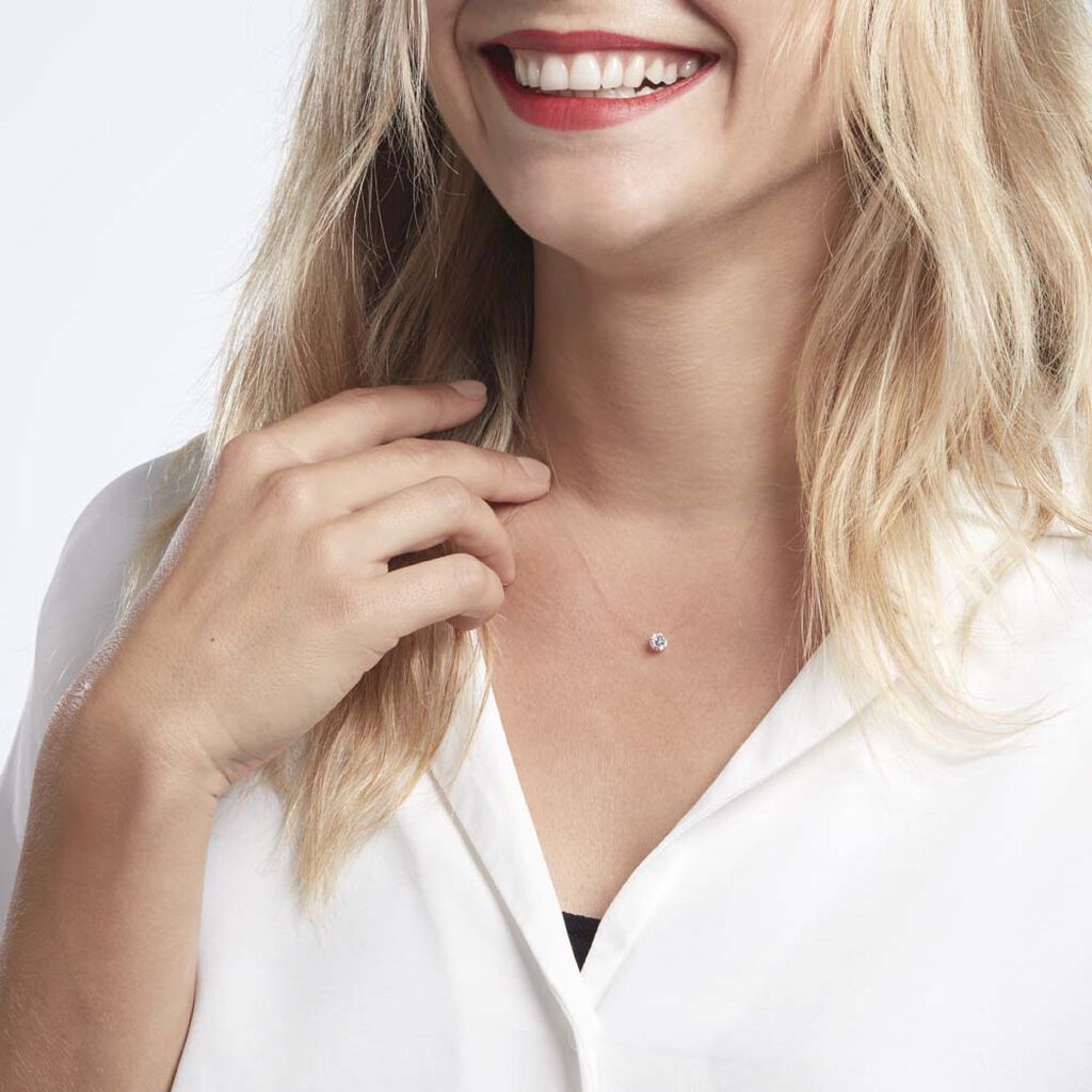 Collier Or Jaune Maiorga Oxyde De Zirconium - Colliers Femme | Histoire d’Or