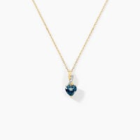 Collier Or Jaune Clothilde Topaze
