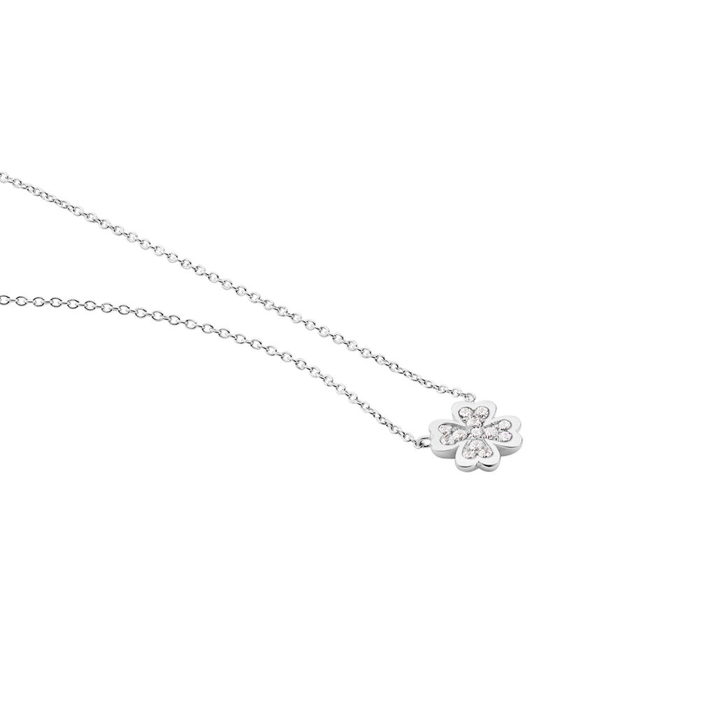 Collier Fortunata Argent Blanc Oxyde De Zirconium - Colliers fantaisie Femme | Histoire d’Or