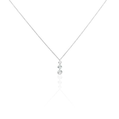 Collier Argent Constantin Argent Blanc Oxyde - Colliers fantaisie Femme | Histoire d’Or
