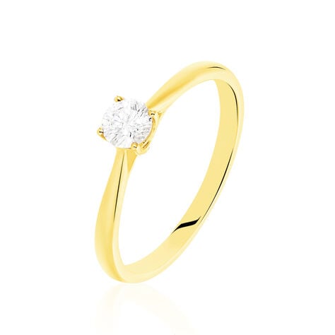 Bague Solitaire Victoria Or Jaune Diamant - Bagues solitaires Femme | Histoire d&rsquo;Or