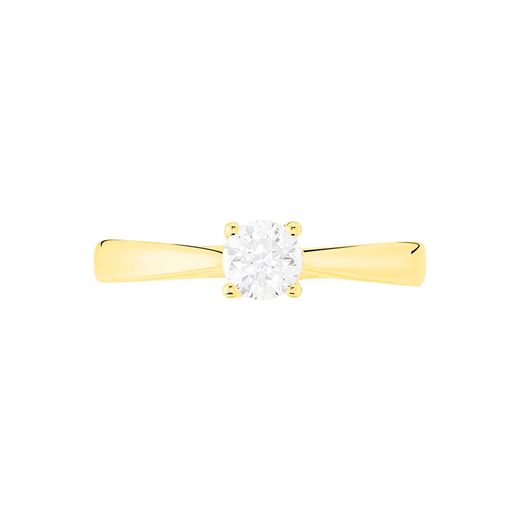 Bague Solitaire Victoria Or Jaune Diamant - Bagues solitaires Femme | Histoire d’Or