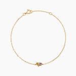 Bracelet Maely Or Jaune Am&eacute;thyste Citrine P&eacute;ridot - Bracelets Femme | Histoire d&rsquo;Or