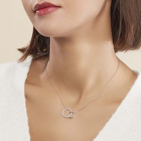 Collier Yalaz Argent Blanc Oxyde De Zirconium - Colliers fantaisie Femme | Histoire d’Or