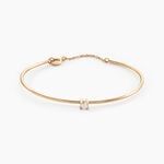 Bracelet Jonc Plaqu&eacute; Or Jaune Nilay Oxyde De Zirconium - Bracelets Femme | Histoire d&rsquo;Or