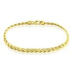 Bracelet Jayna Maille Palmier Or Jaune - Bracelets cha&icirc;ne Femme | Histoire d&rsquo;Or