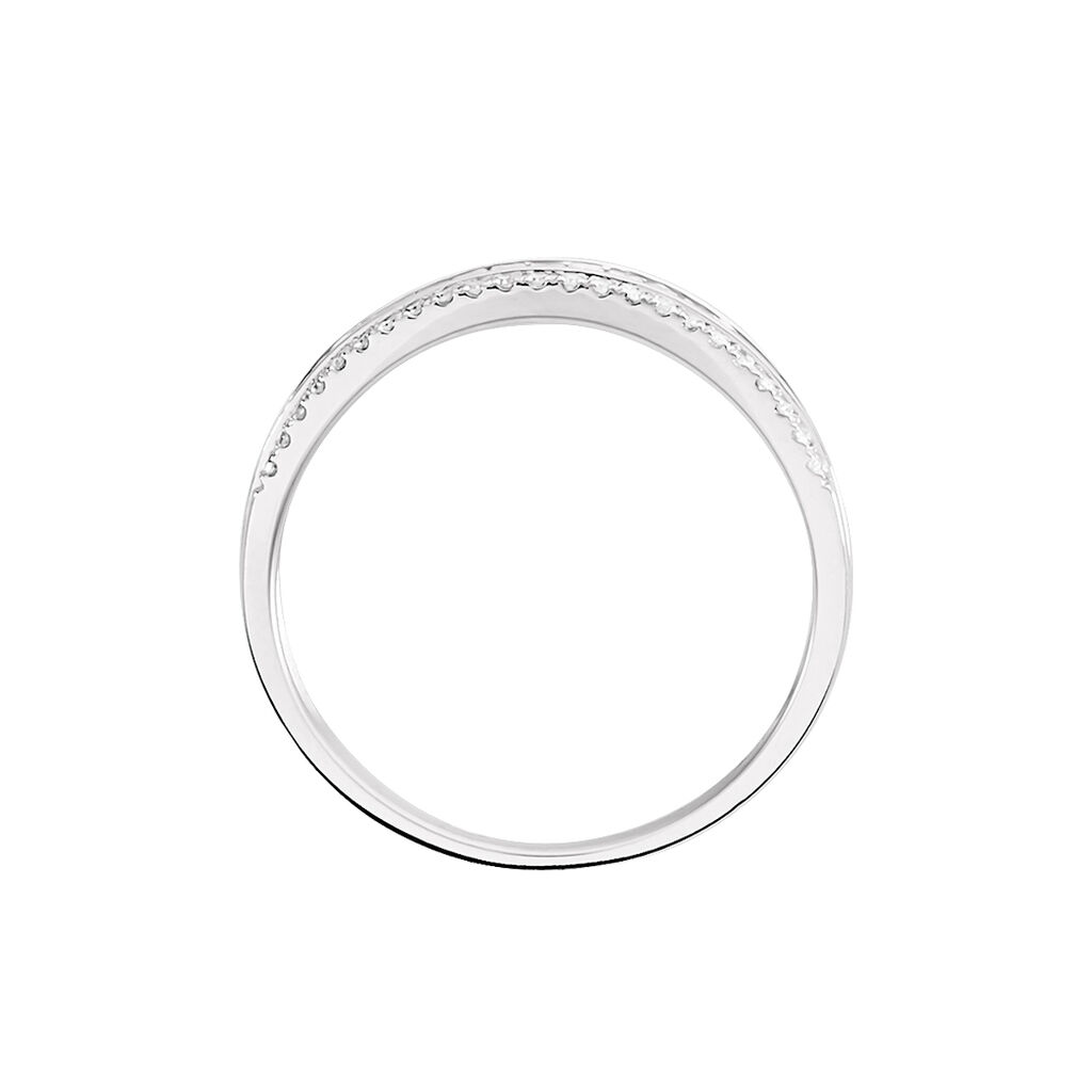 Bague Collection 1986 Or Blanc Diamant - Bagues avec pierre Femme | Histoire d’Or