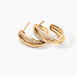 Cr&eacute;oles Marceline Rondes Plaqu&eacute; Or Jaune Oxyde De Zirconium - Boucles d'oreilles cr&eacute;oles Femme | Histoire d&rsquo;Or