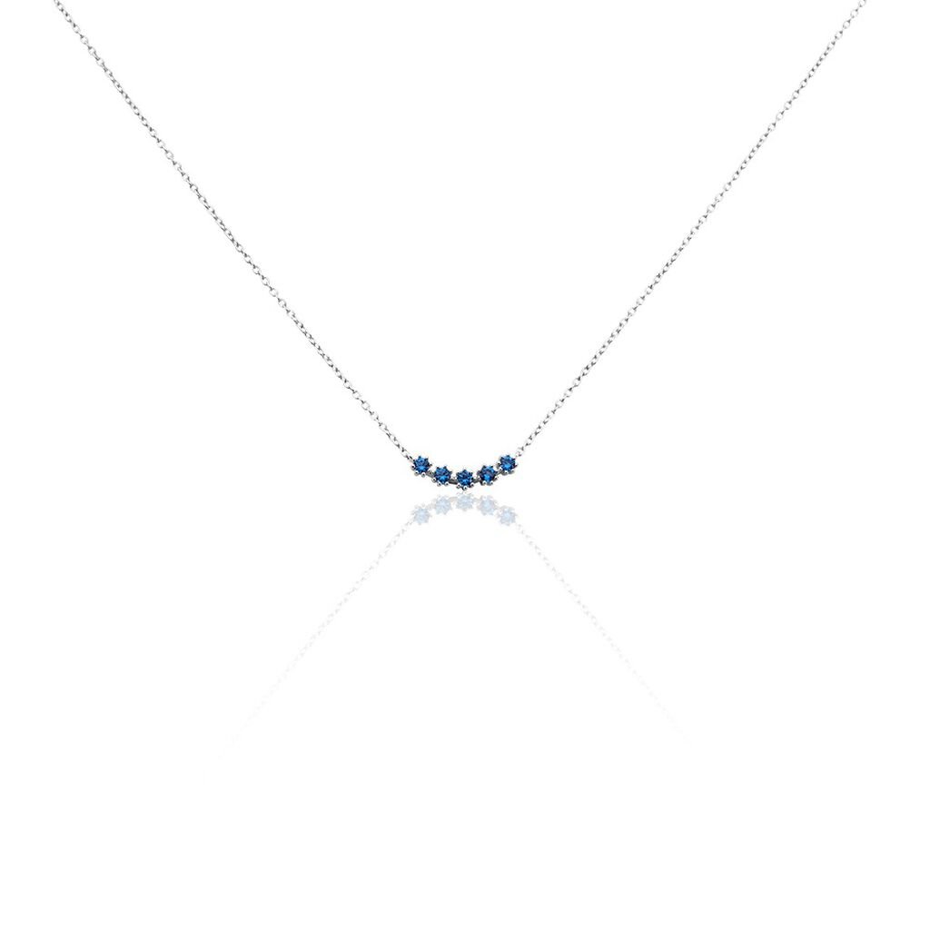 Collier Karrie Argent Blanc Oxyde De Zirconium - Colliers fantaisie Femme | Histoire d’Or