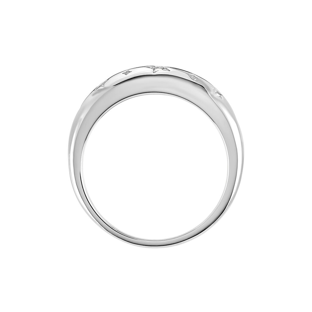 Bague Astre Precieux Argent Blanc Oxyde De Zirconium - Bagues avec pierre Femme | Histoire d’Or