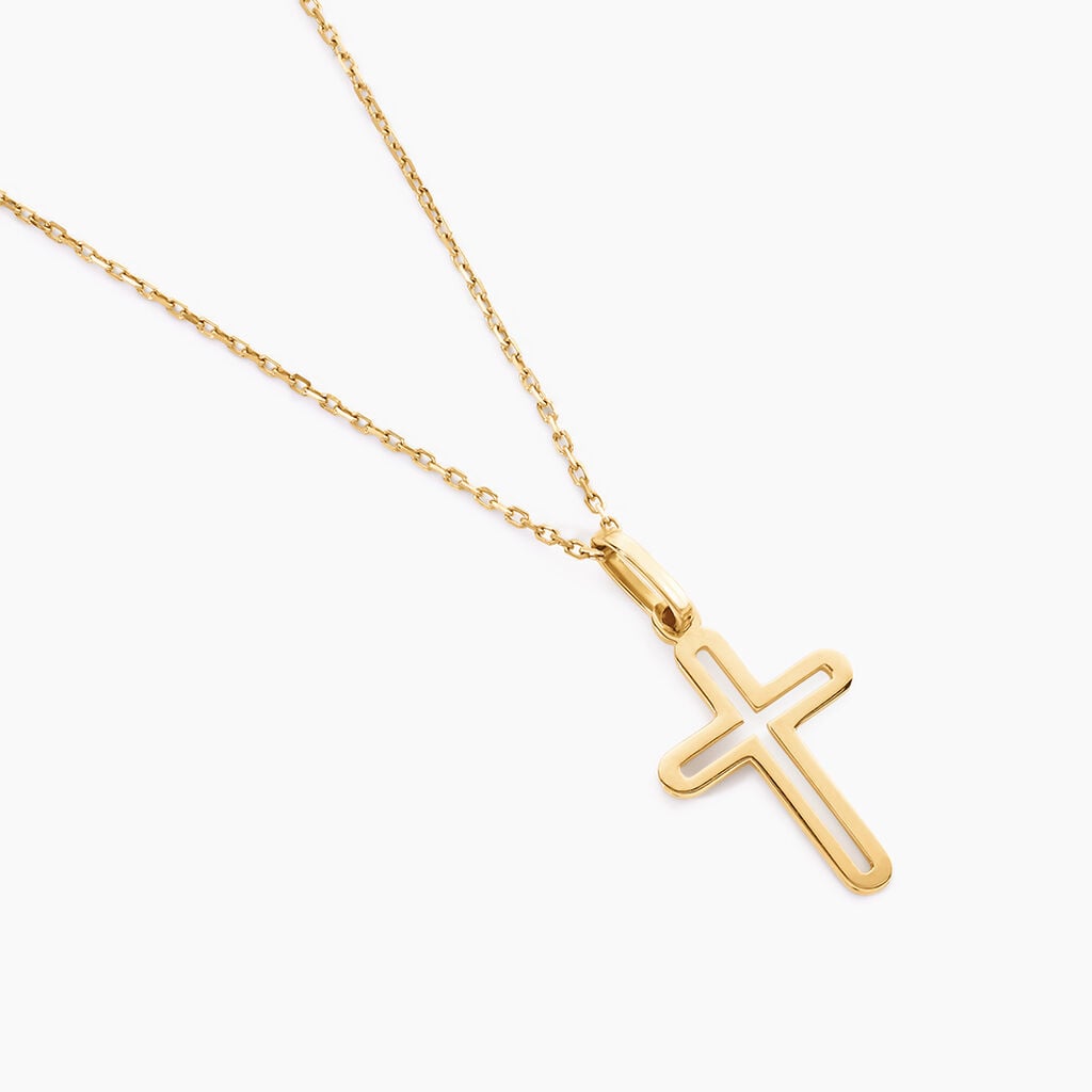 Pendentif Christiana Or Jaune - Pendentifs Communion Femme | Histoire d&rsquo;Or
