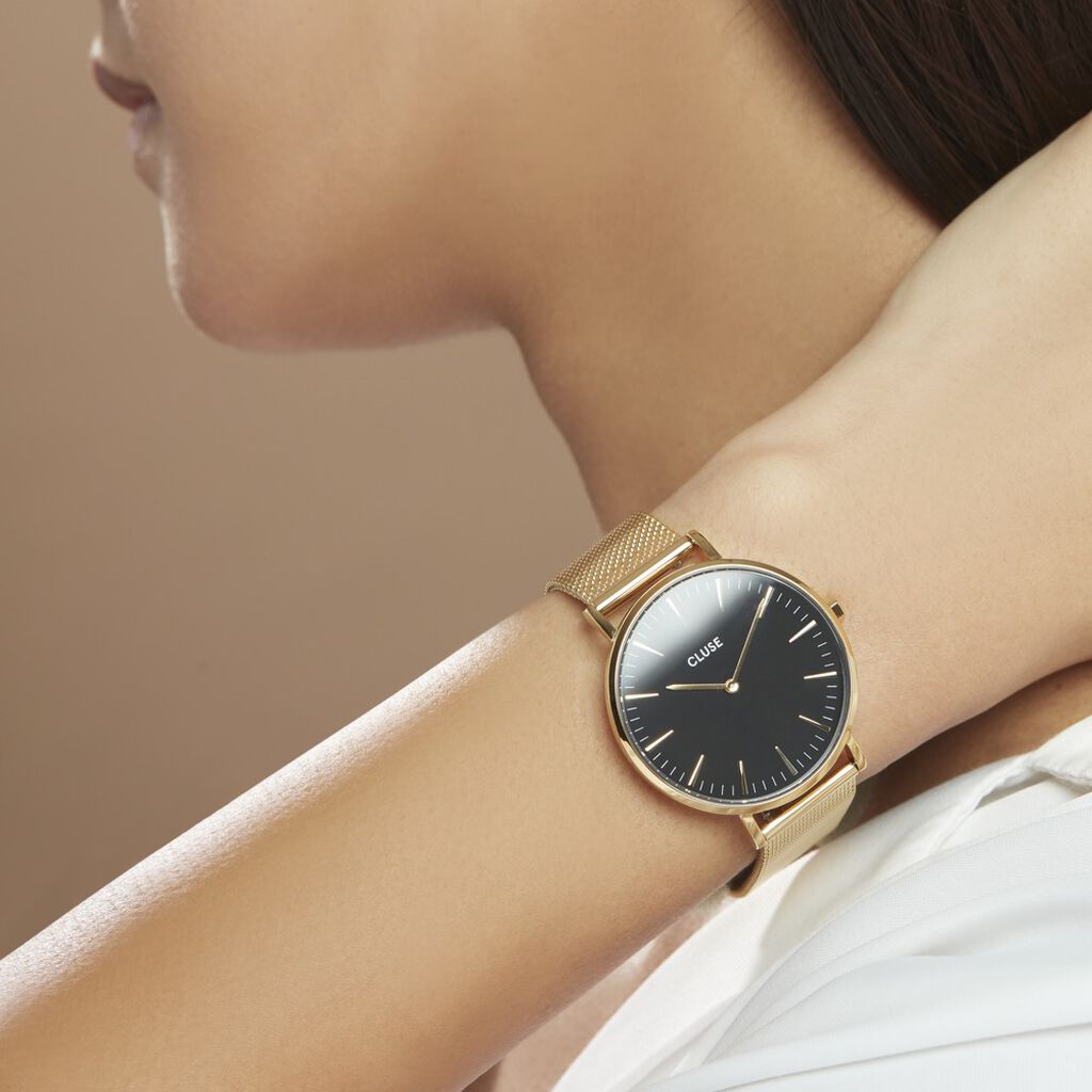 Montre Cluse Boho Chic Noir - Montres Femme | Histoire d&rsquo;Or