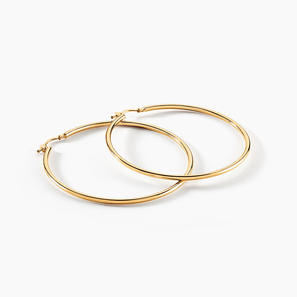 Créoles Verania Or Jaune - Boucles d'oreilles créoles Femme | Histoire d’Or