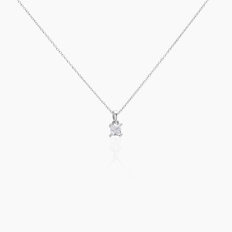 Collier Argent Blanc Jenah Oxyde De Zirconium - Colliers fantaisie Femme | Histoire d&rsquo;Or