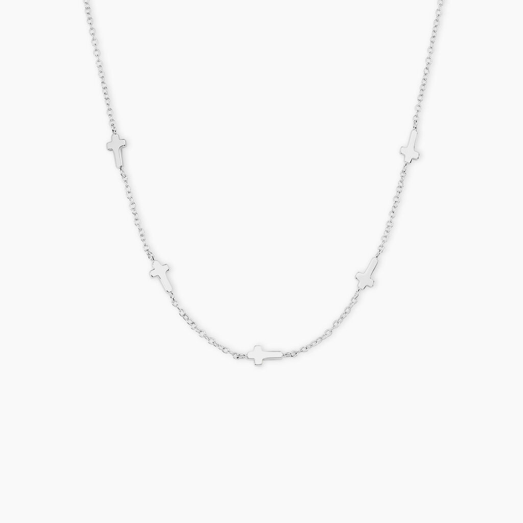 Collier Hope Argent Blanc - F&ecirc;te des m&egrave;res Femme | Histoire d&rsquo;Or