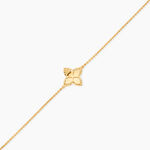 Bracelet Donia Argent Dor&eacute; A L'Or 750/1000 - Bijoux sans pierre Femme | Histoire d&rsquo;Or
