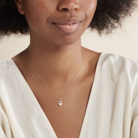 Collier Aloys Or Jaune Perle De Culture Et Oxyde De Zirconium - Colliers Femme | Histoire d’Or