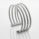 Jonc Ouvert Acier Blanc Galaad - Bracelets joncs Femme | Histoire d&rsquo;Or