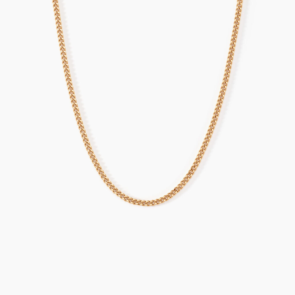 Chaîne Clement Maille Gourmette Plaqué Or Jaune