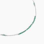Collier Tanzania Argent Blanc Aventurine - Colliers fantaisie Femme | Histoire d&rsquo;Or